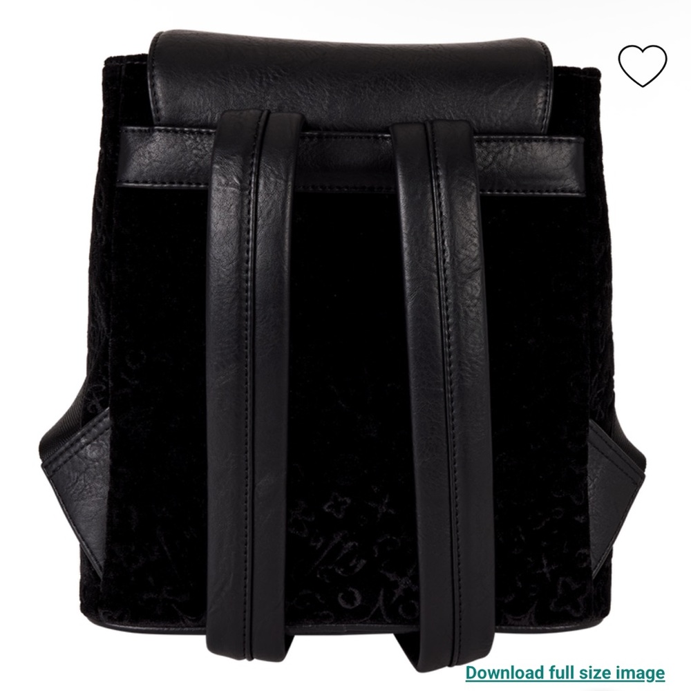 Loungefly Buffy the Vampire Slayer Velvet All-Over Print Drawstring Mini Backpac - Picture 6 of 8